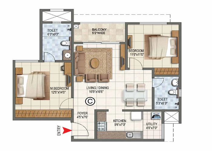 Sobha Athena Floor Plan